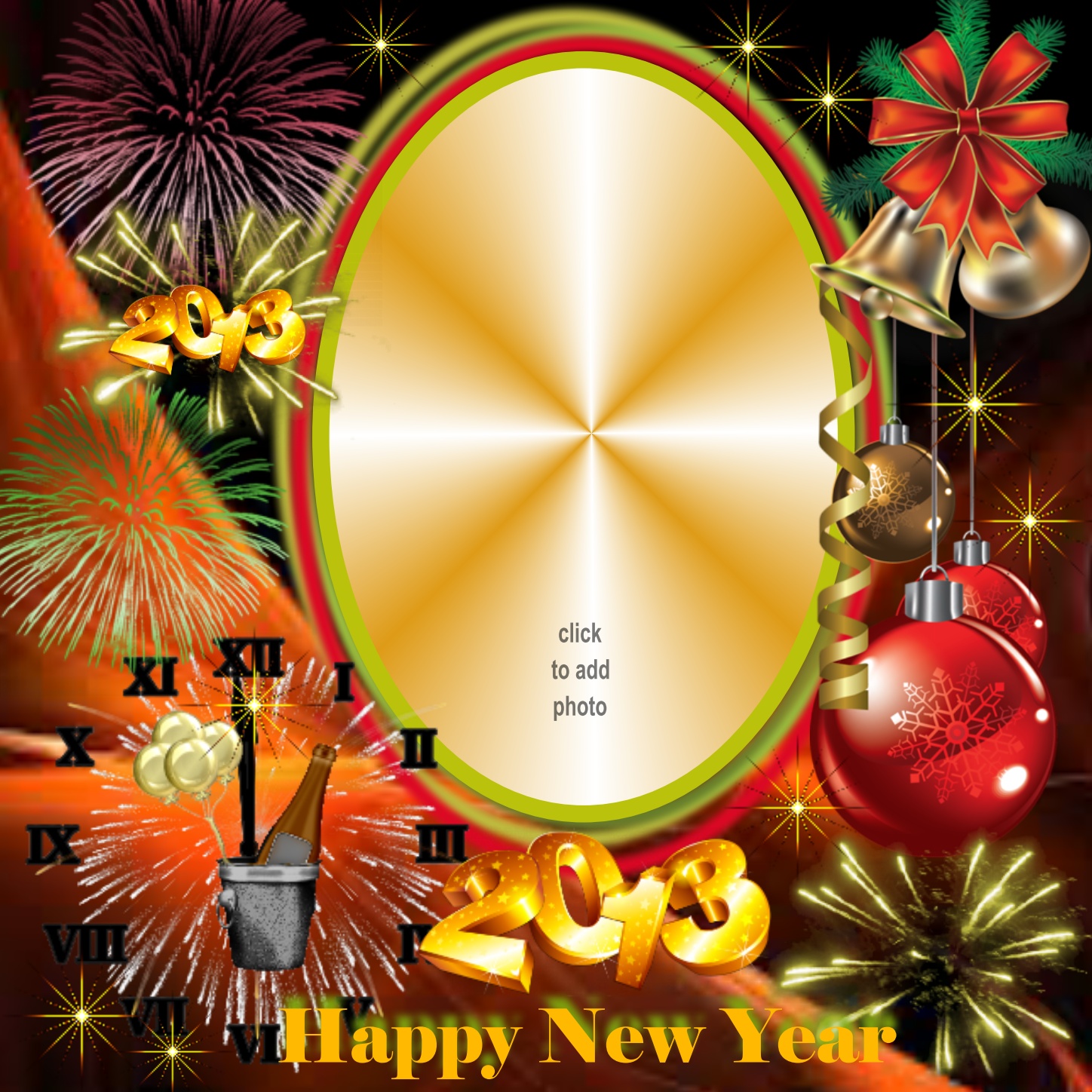 tess2009z's New Year's Eve Frames 2012 Tess 2013 Celebration