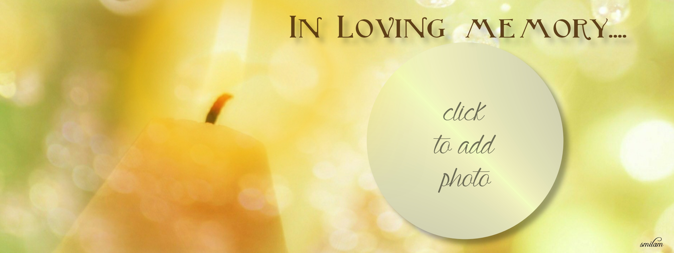 smilam's In Memory Of... Frames Facebook Cover Photo, In Loving