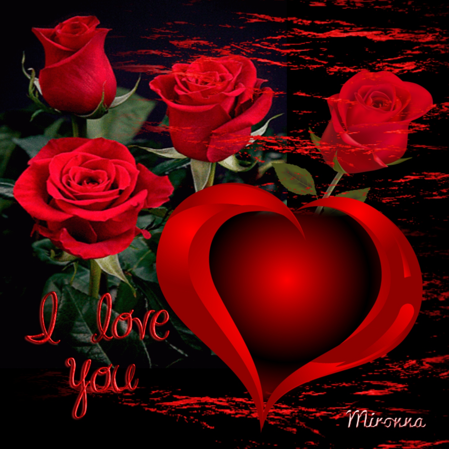 MIRONNA's Love Frames 2017 August 2017 November I Love You