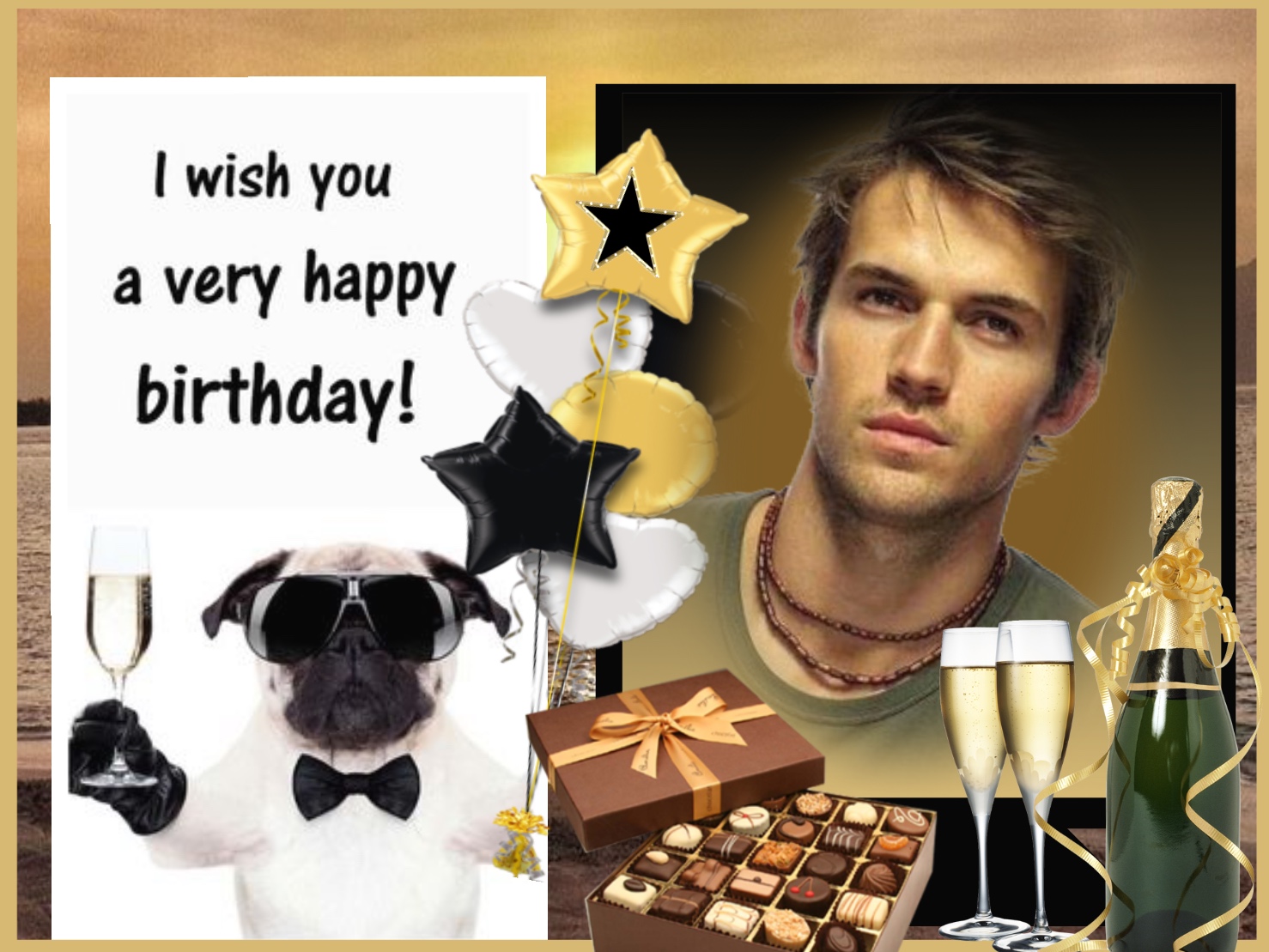 Wienie Coppen's Happy Birthday Male chocolate dog happybirthday