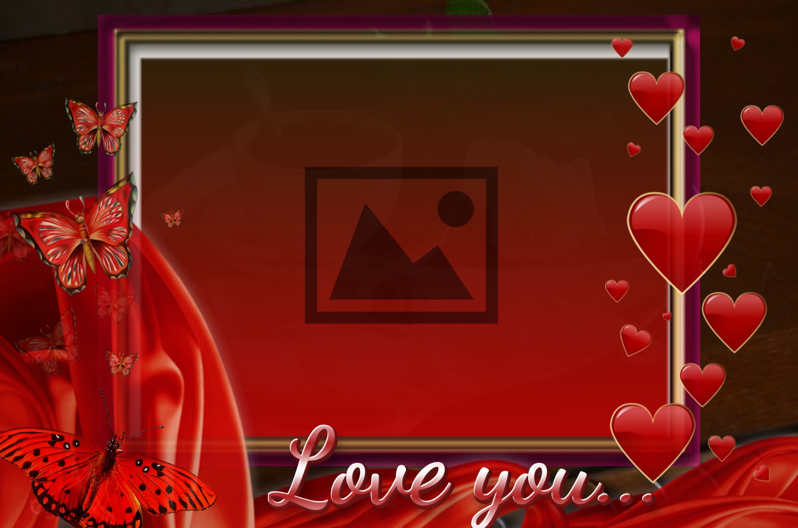 Emily50's I Love You Frames love Love You abstract Art love Love