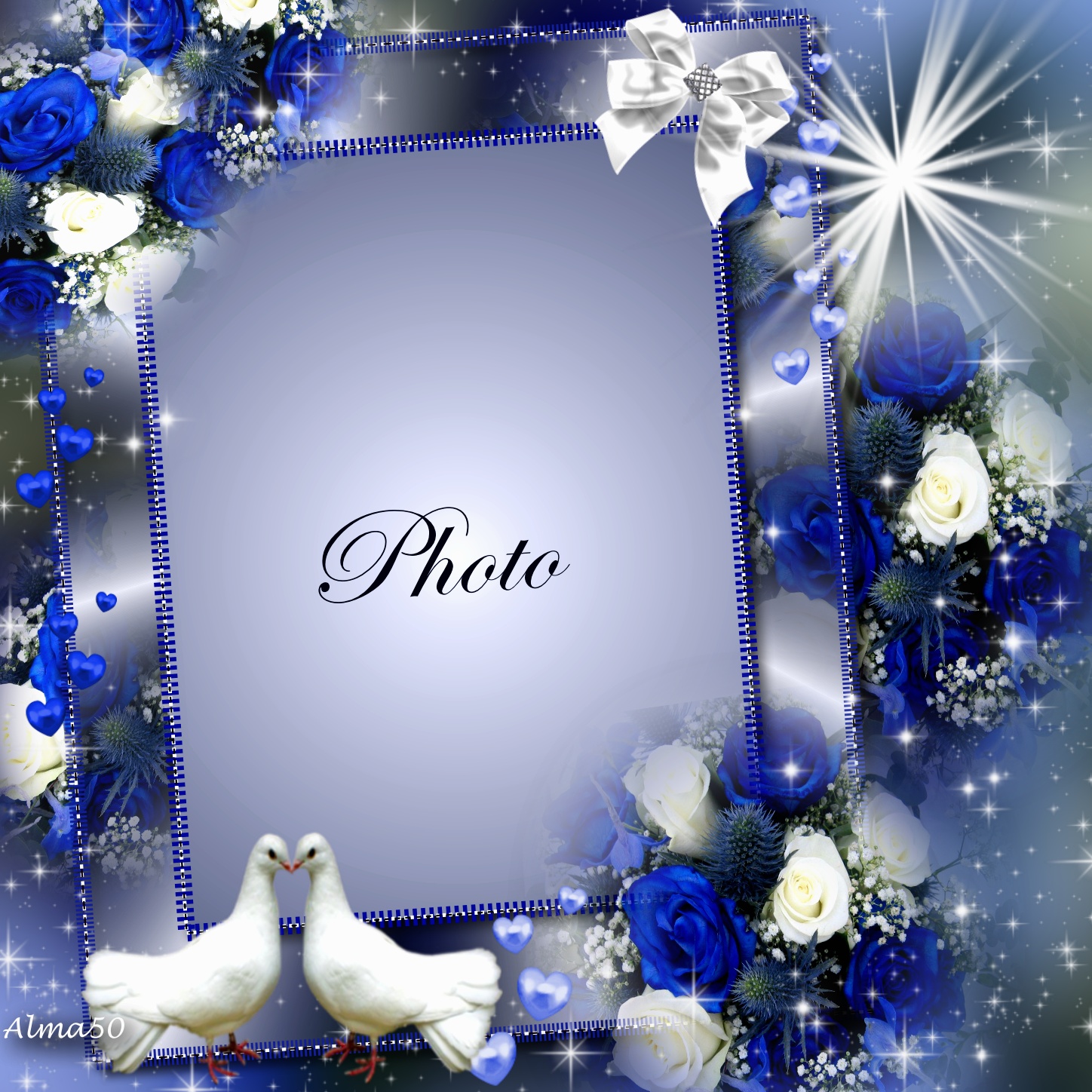 alma50's My Family Frames 2011 September Blue Frame For you Alma50