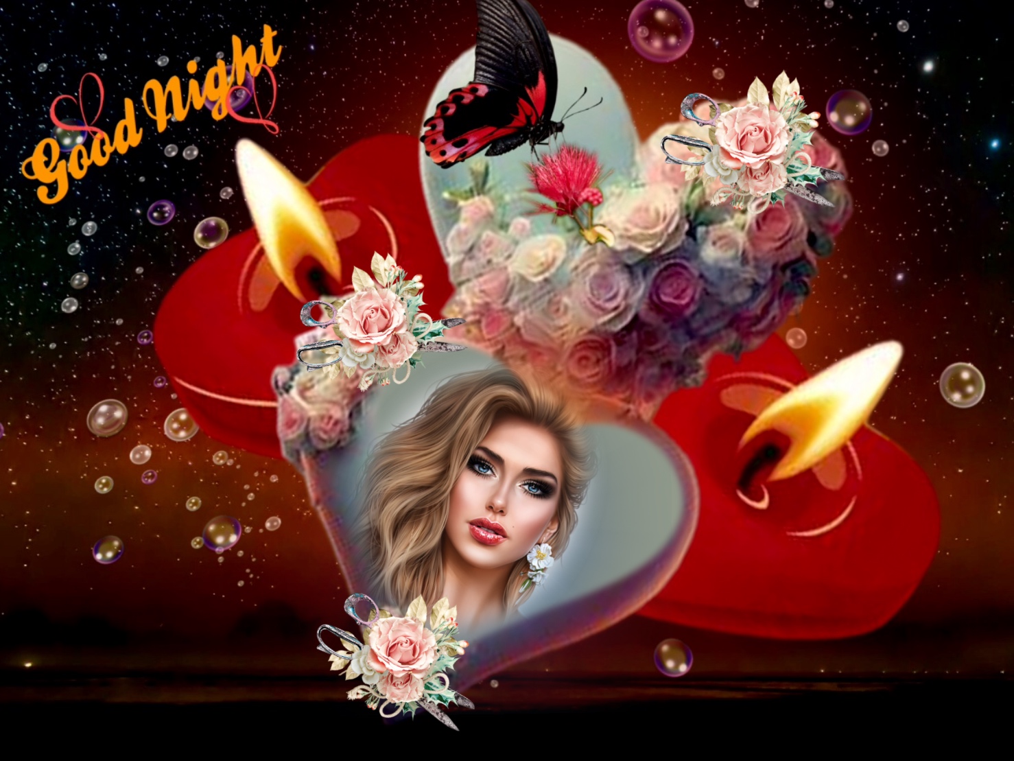 Wienie Coppen's Flowers,Goodnight,Sunset candles flowers goodnight