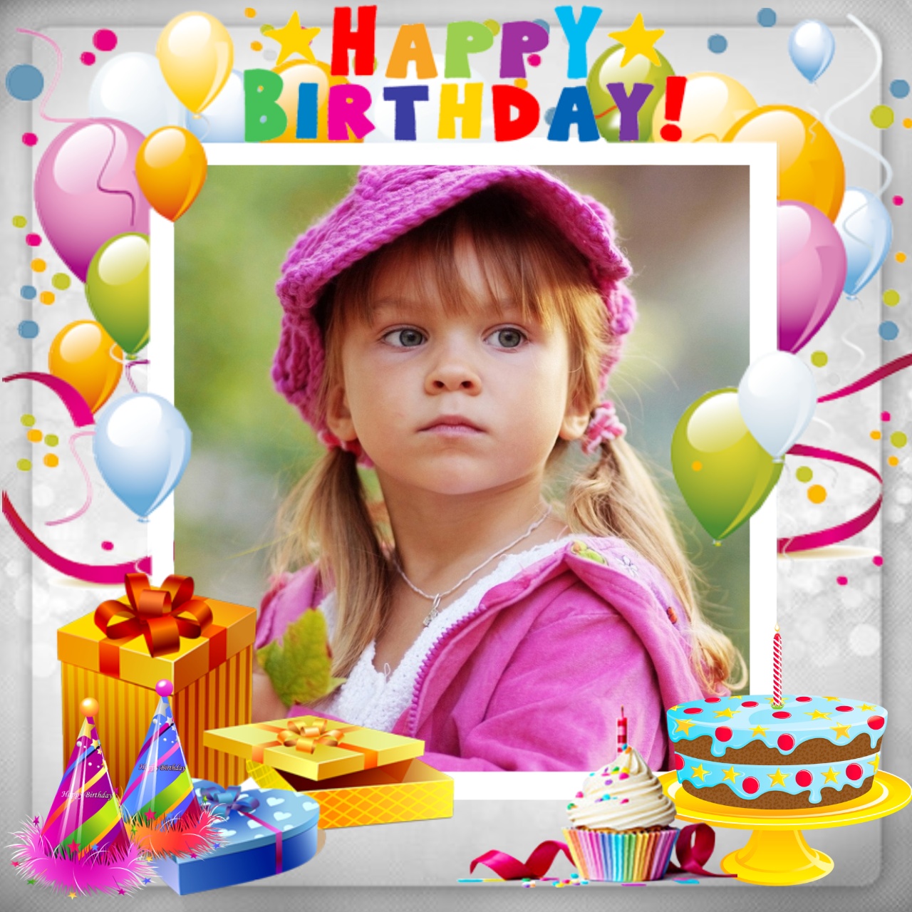 Nette's Birthday / congratulations Frame 🎉🎁 Happy birthday 2018