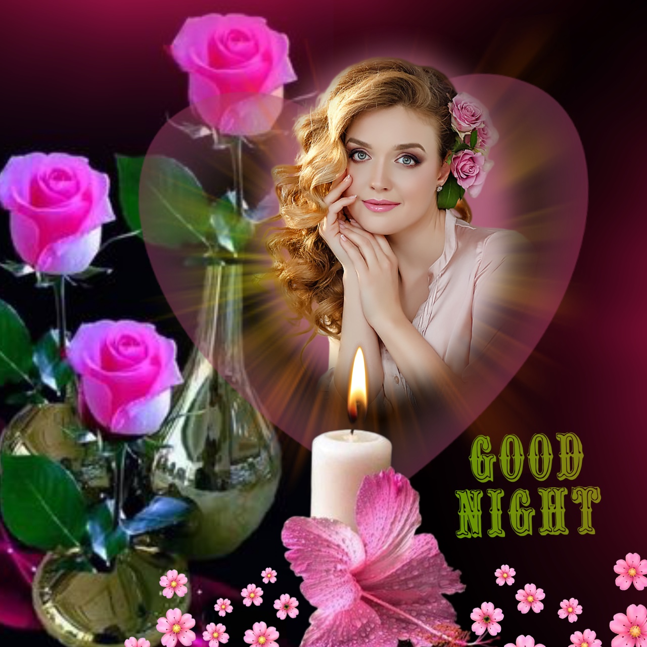 Wienie Coppen's Candles,Goodnight,Sunset candle flowers goodnight