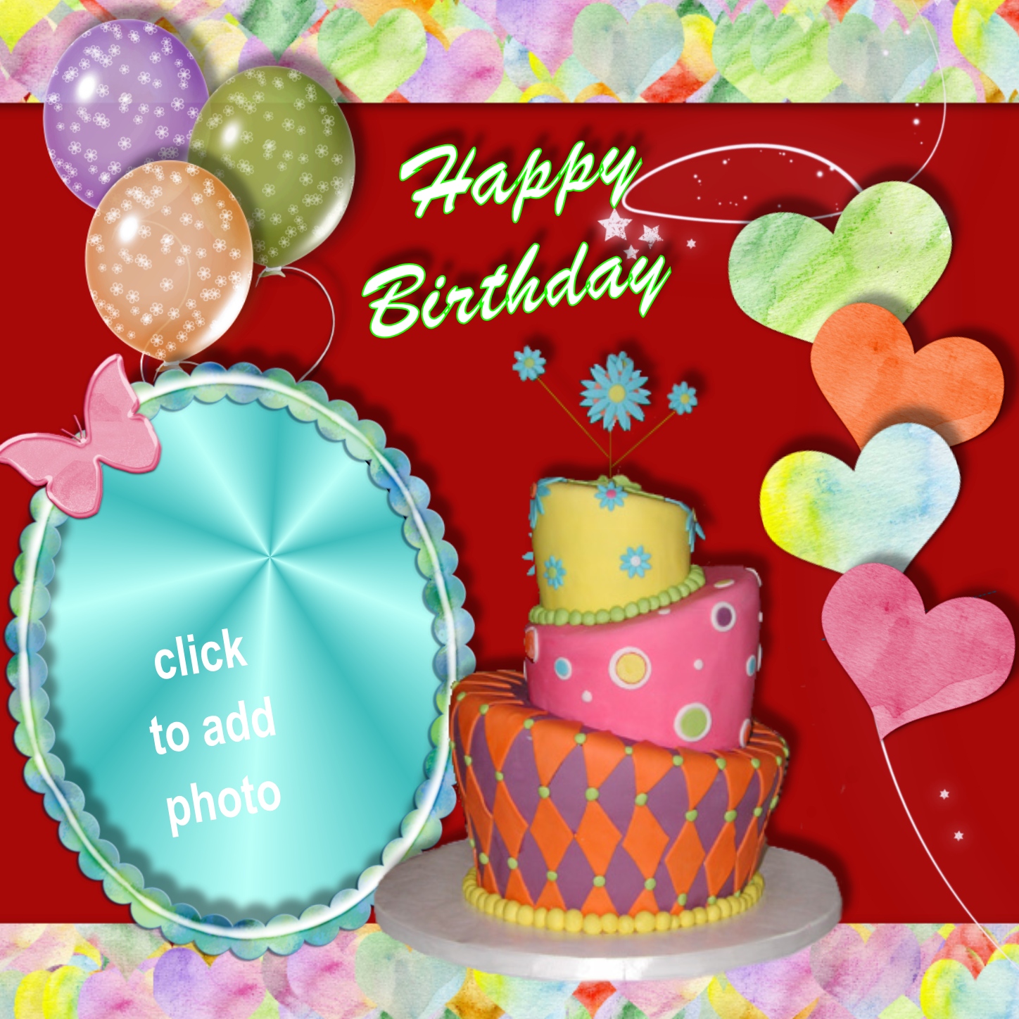無料ダウンロード name birthday cake with photo frame 288445Name birthday cake