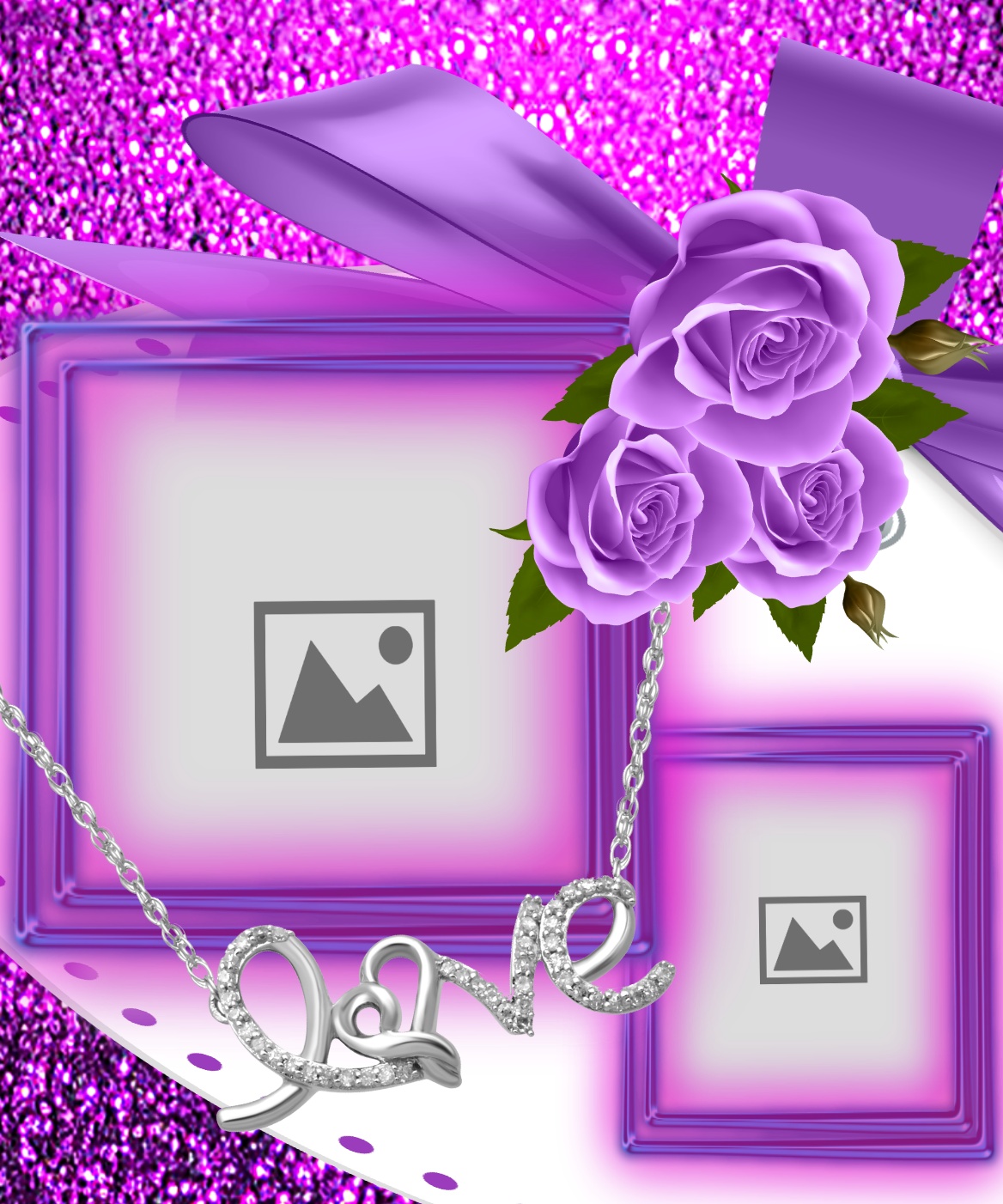 briggie's pictures frame Autumn thinking of you our love frame