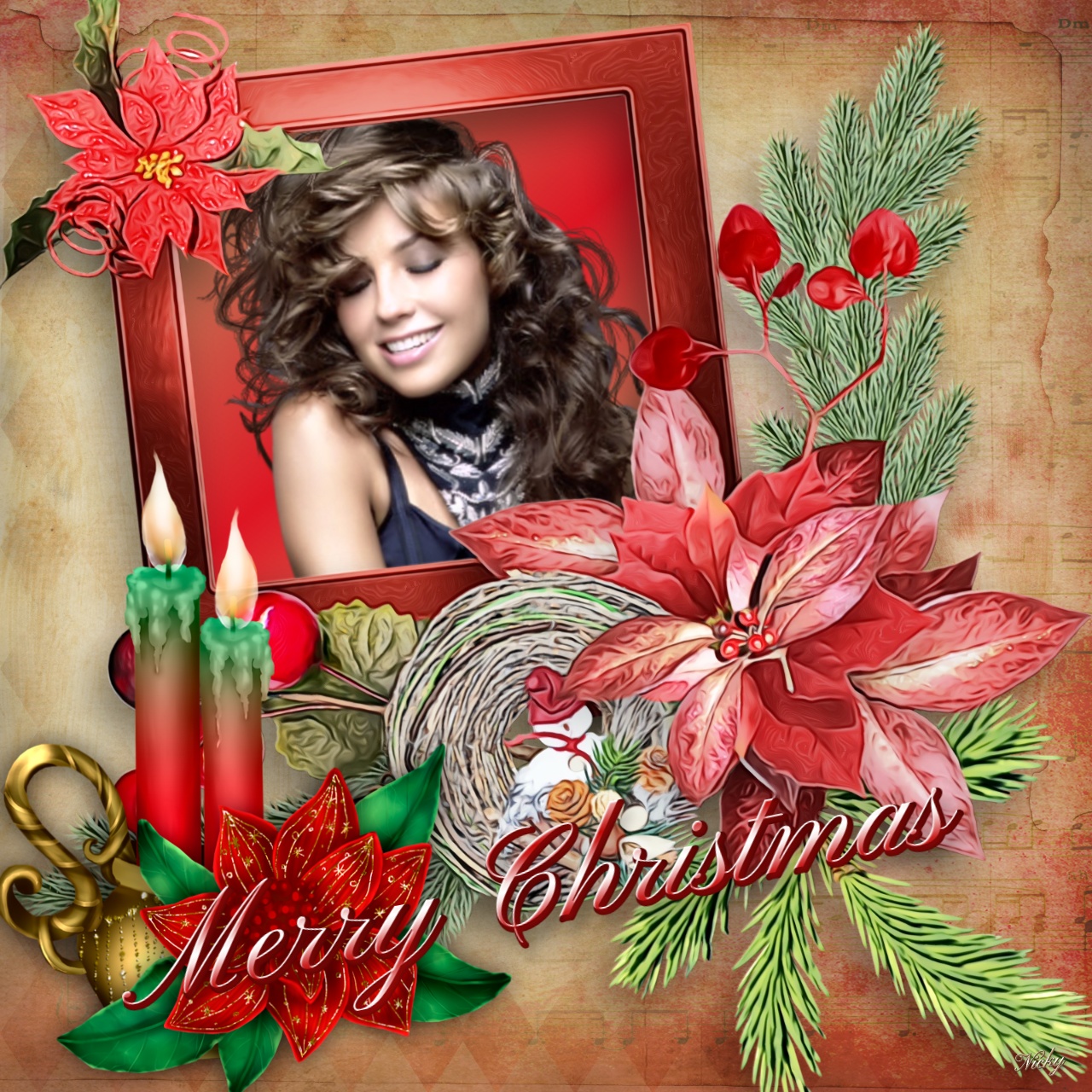 NICKY47's Christmas Frames 2021 Merry Christmas Feliz Navidad