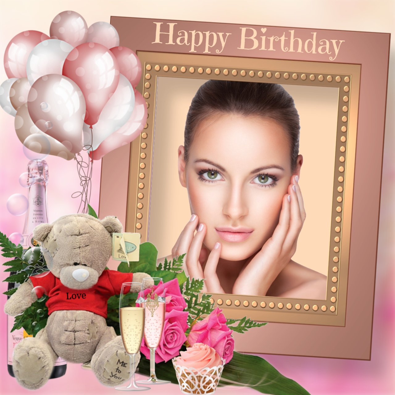 Nette's Birthday / congratulations Frame 🎉🎁 Happy birthday 2019