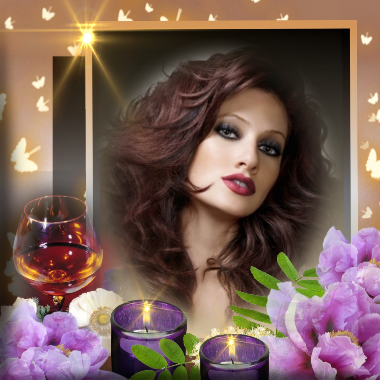 Wienie Coppen's Love romance candles flowers wine candles flowers wine