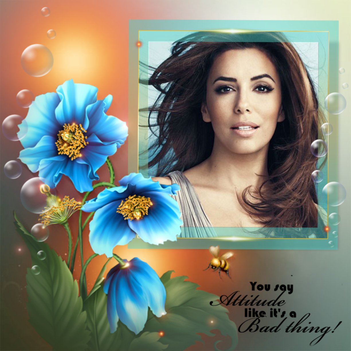 Nette's Girly Girl Frames👩‍🦳 Attitude Comments ME Frame Picture Frame