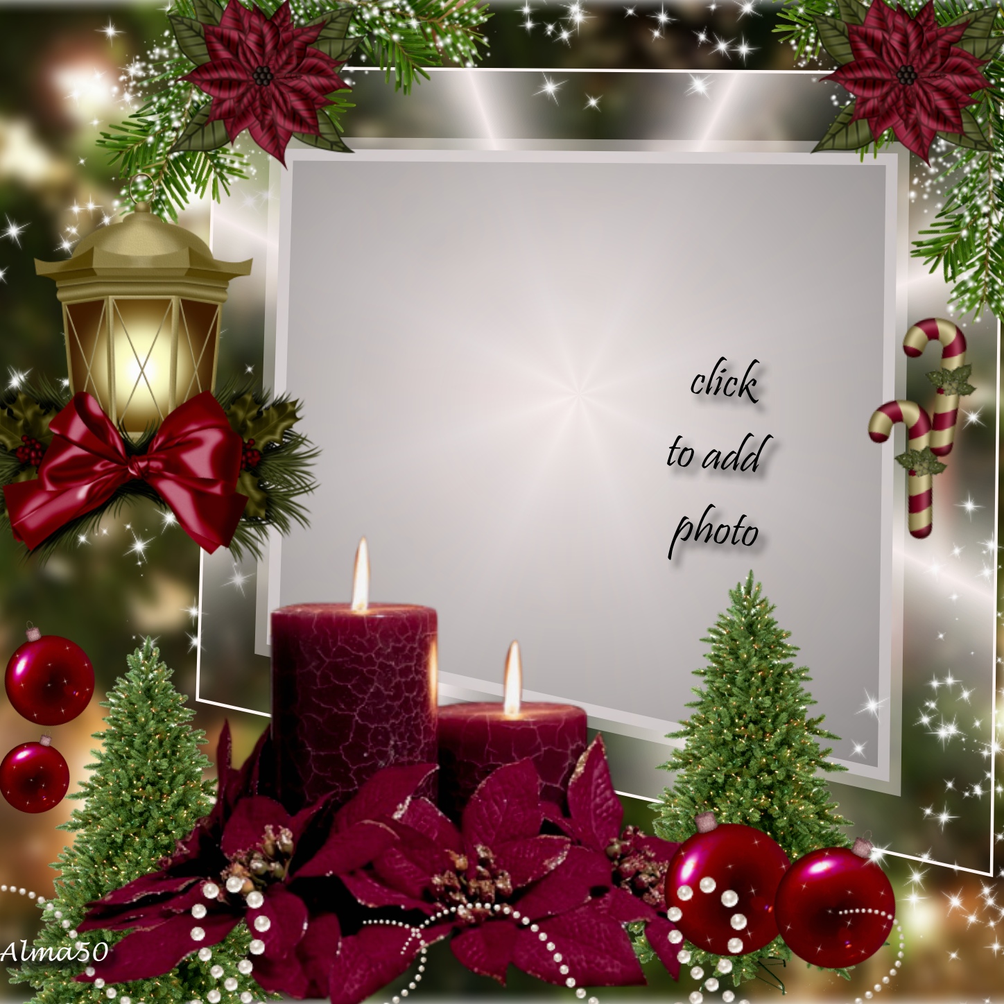 Imikimi Christmas Cards alma50's Classic Kimi Frames 2011 December Family Christmas Alma50