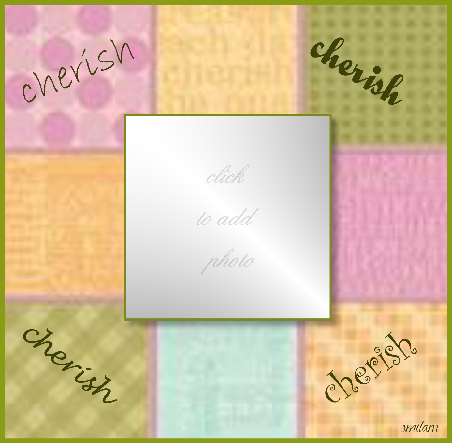 smilam's I Love You Frames Cherish frame, love, family, friends