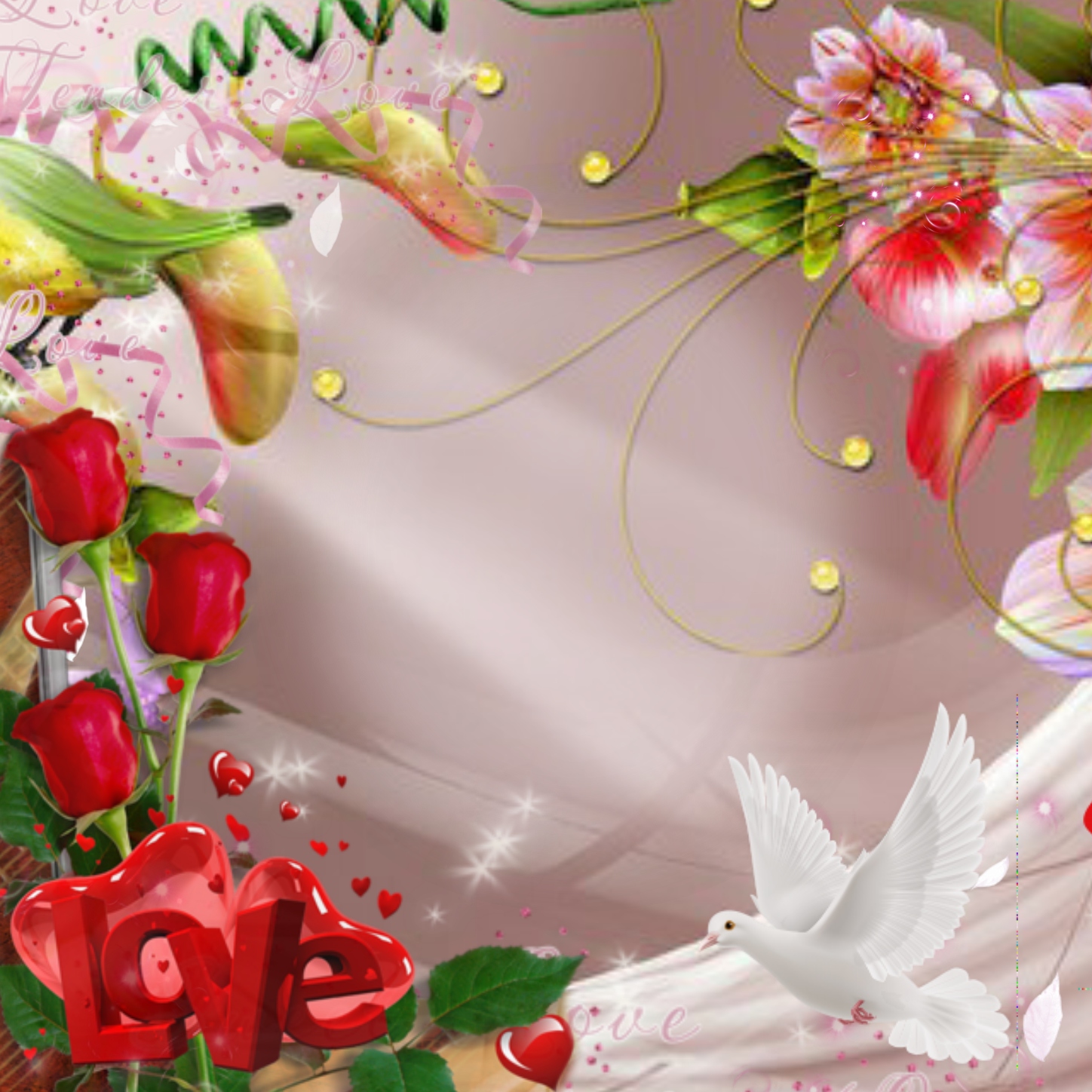 Emily50's I Love You Frames (Women's Day) Love frame Ghy01 i Love You