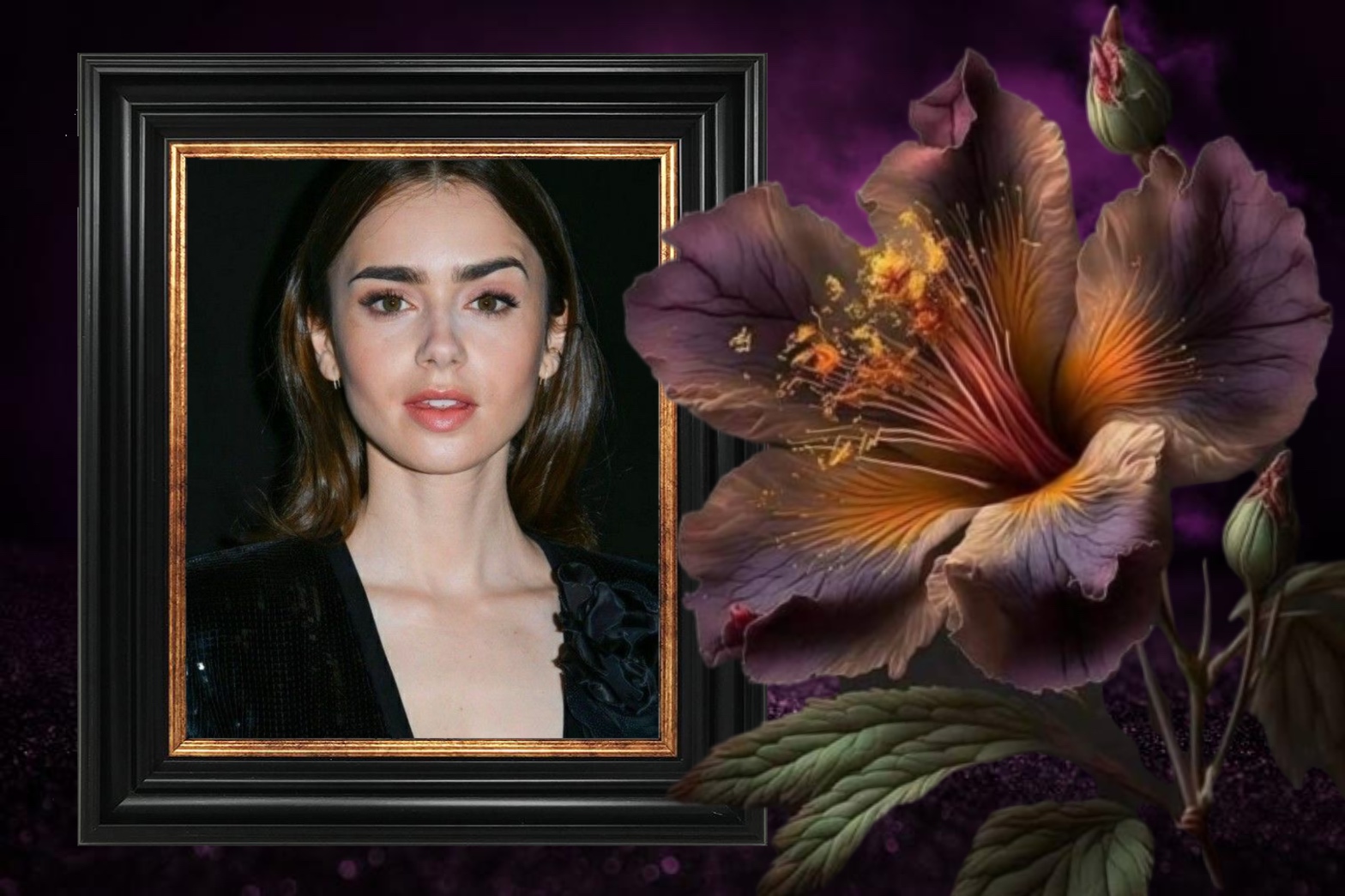 Nette's Single Flower Frame Single Flower Frame Picture Frame Nette