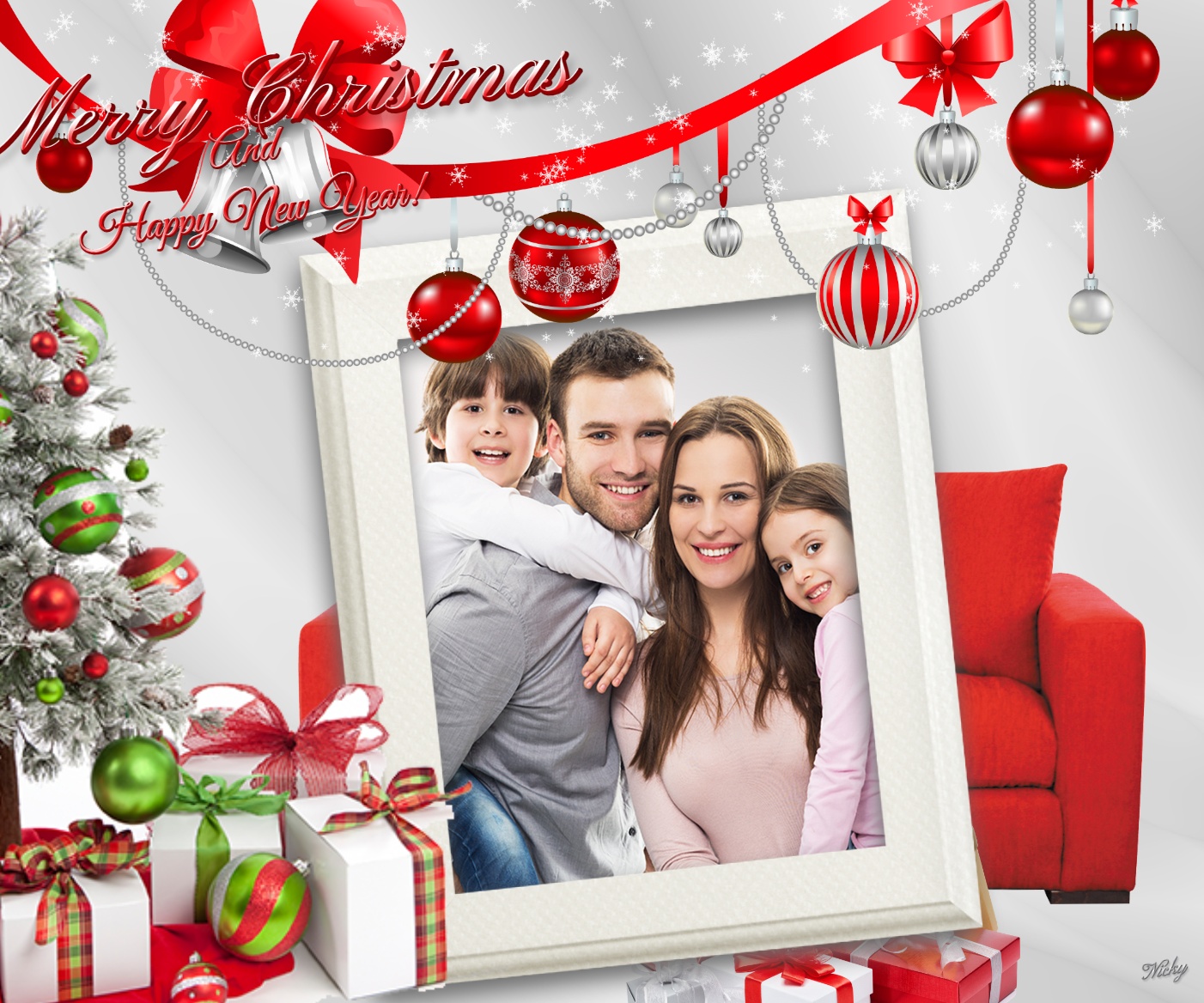NICKY47's Christmas Frames 2021 Merry Christmas Happy Newyear