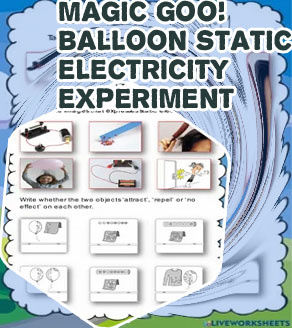 Static electricity project :: Static electricity science project