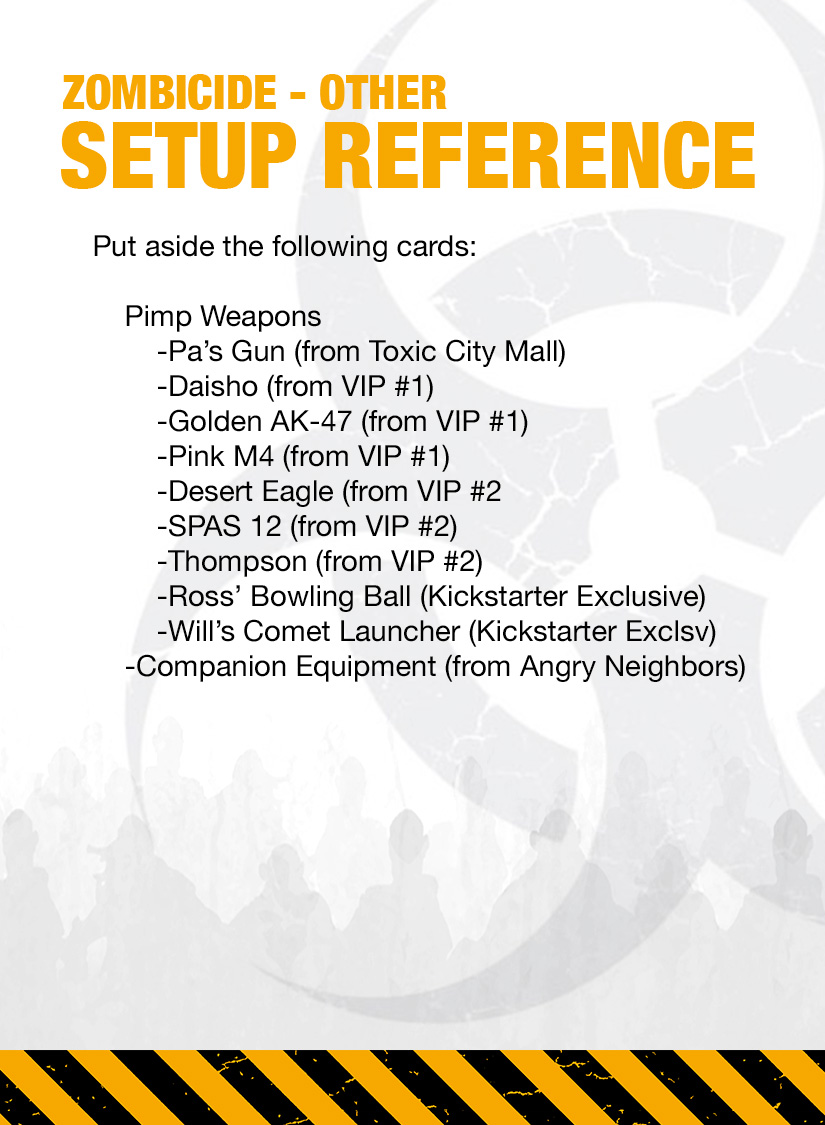 Zombicide Reference Cards Zombicide Fans