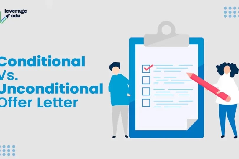 Difference between Conditional and Unconditional Offer Letters ZOMG