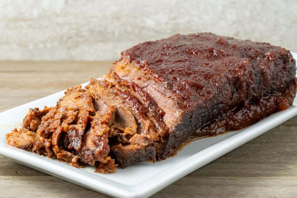 Slow Cooker Beef Brisket with BBQ Sauce • Zona Cooks