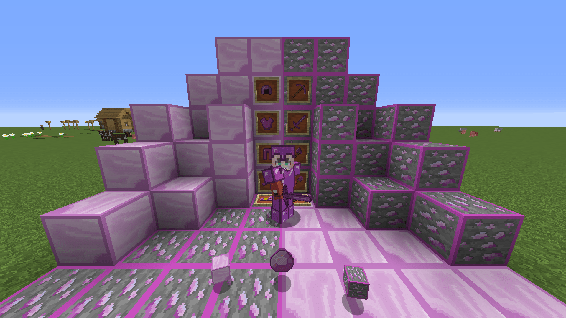 Faithful Pink Diamonds Texture Pack Para Minecraft 1.16.1, 1.15, 1.14