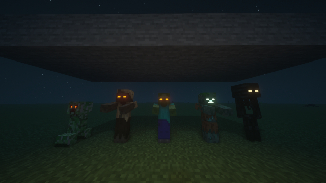 Mob Glowing Eyes Texture Pack Para Minecraft 1.16.3 ZonaCraft