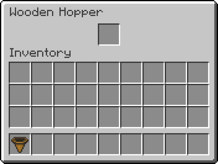 Wooden Hopper Mod Para Minecraft 1.19.3, 1.18.2, 1.17.1, 1.16.5, 1.15.2
