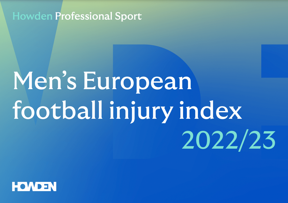 Injury Incidents Continue to Rise Across the Top Men’s European Leagues