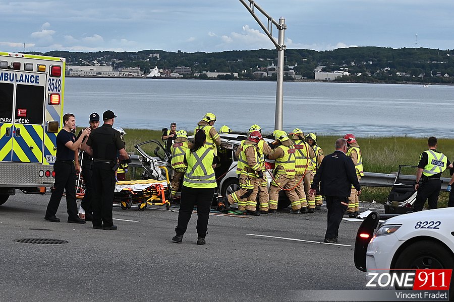 DERNIÈRE HEURE Accident majeur sur l'autoroute DufferinMontmorency à Beauport