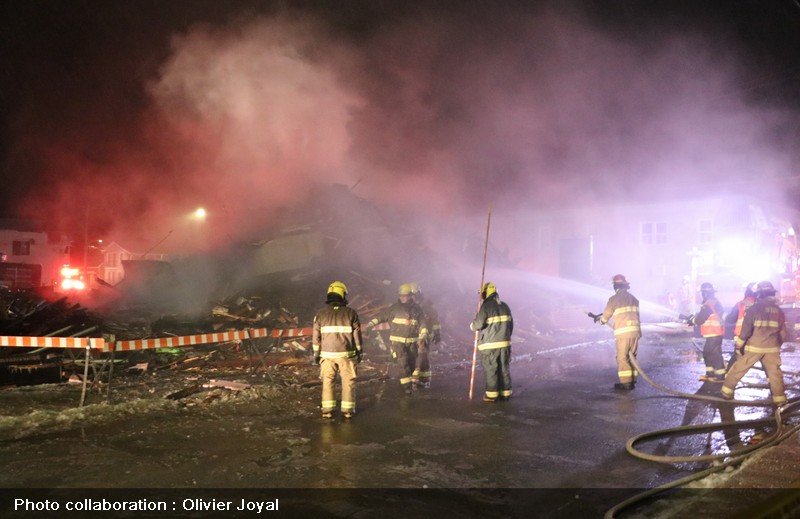 Le restobar La Galoche d’Acton Vale détruit par un incendie