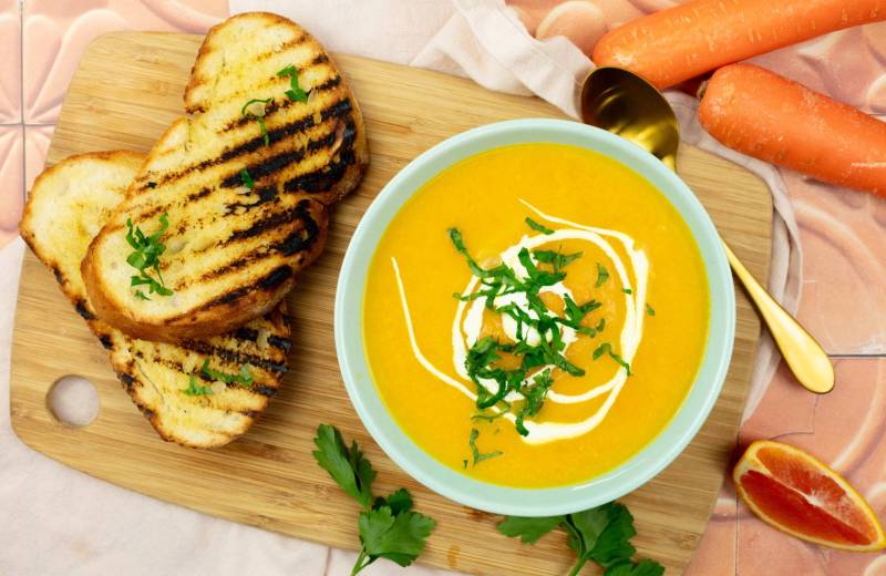 Carrot and Orange soup Zone Fresh