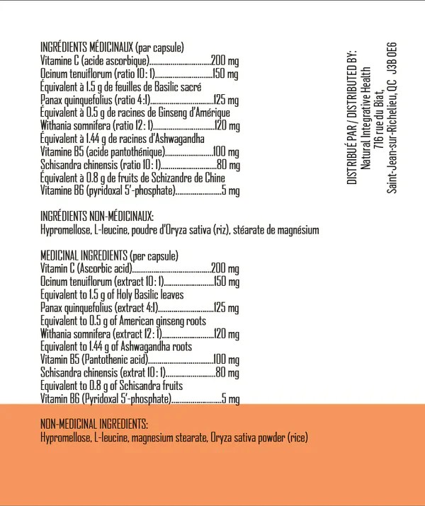 NIH Supplement Adapt Plus (60 caps) Zone Nutrition