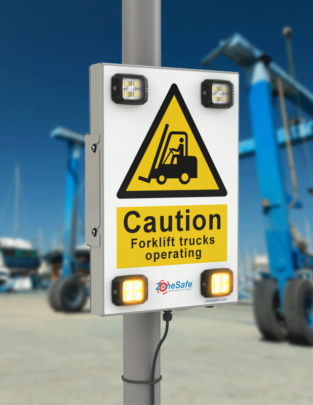 Active Signage Safety ZoneSafe Proximity Warning Solutions