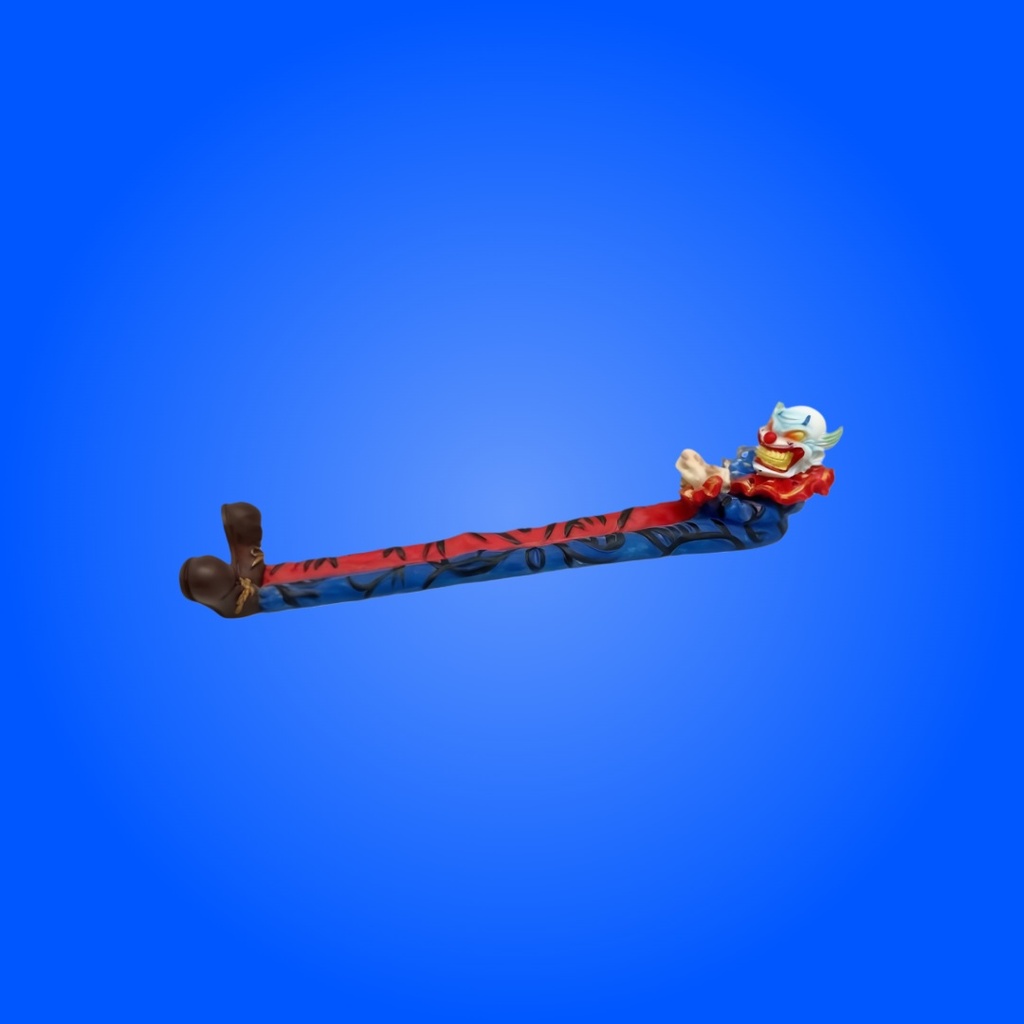 Crazy Clown Incense Holder 11Inch Polyresin Unique Home