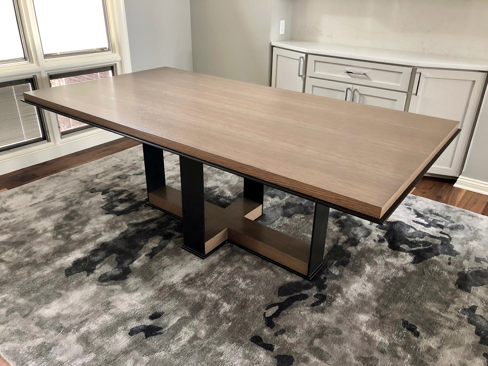 White Oak Modern Dining Table Zongkers Custom Woods, inc