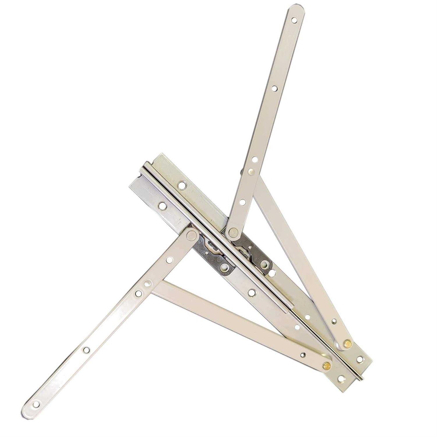 1 Pair Casement Window Hinge 10 Inch Stainless Steel Finish Adjustable