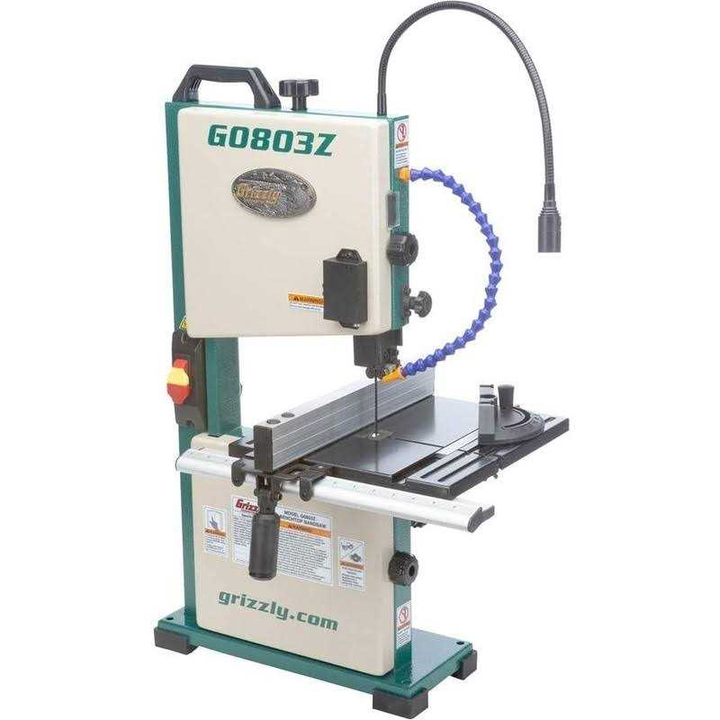 Grizzly Industrial 9 Benchtop Bandsaw with Laser Guide and Quick