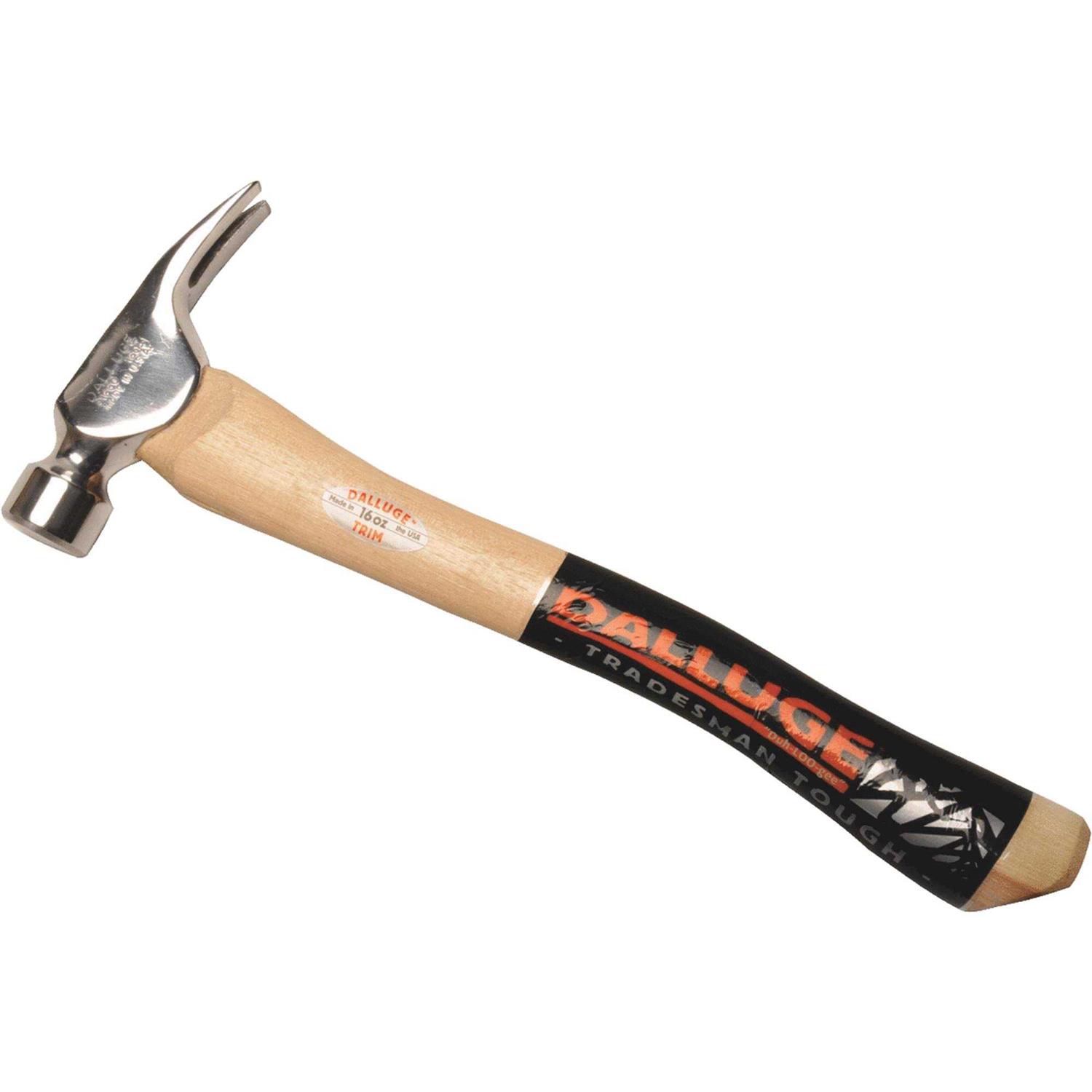Vaughan 1650 Dalluge 16 oz Smooth Face Trim Hammer Hickory Handle