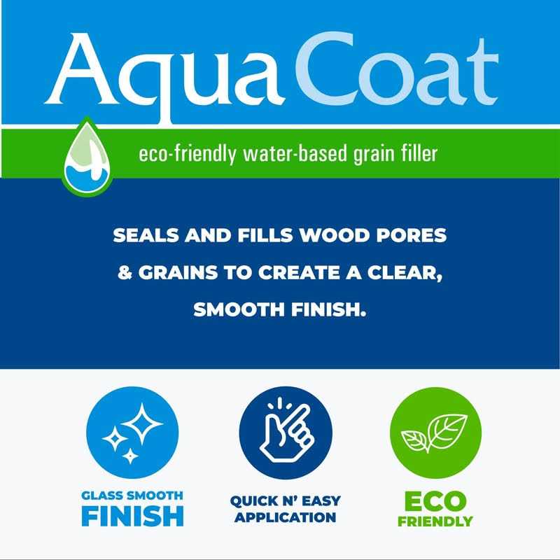 Aqua Coat Water Based Clear Wood Grain Filler Gel Hardware&Tools