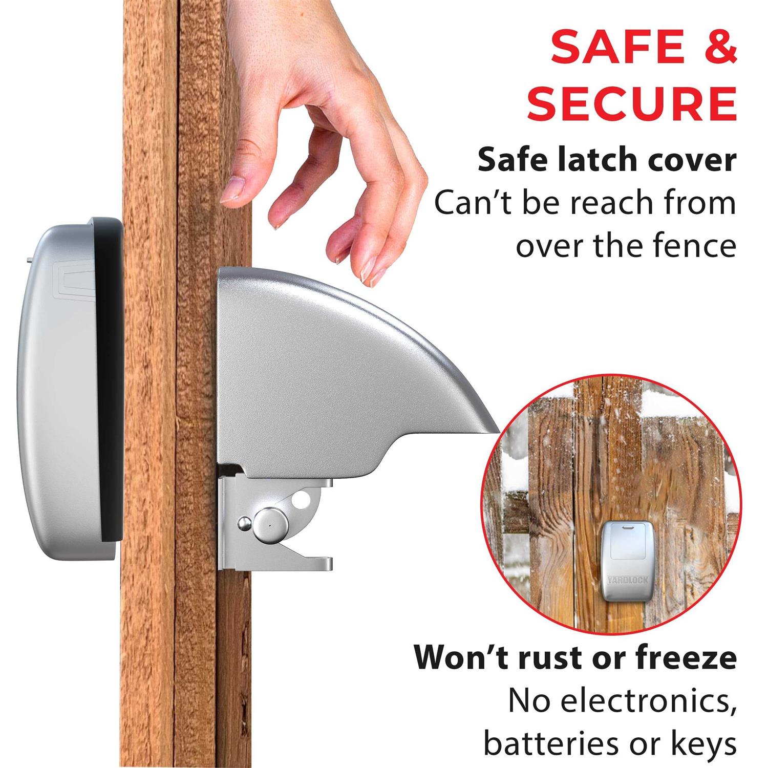 Yardlock Keyless Gate Lock Secure Fence Lock and Latch Hardware&Tools