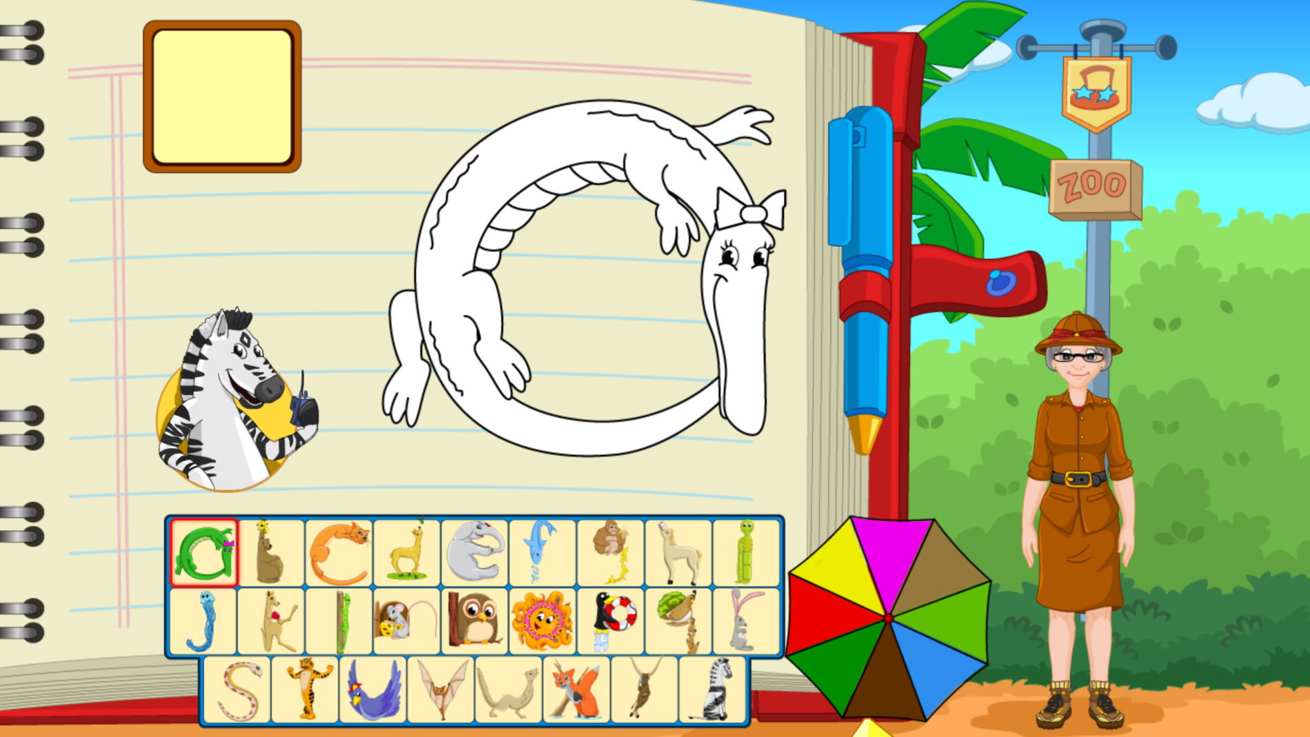 Read and Spell with Zoophonics Game 01 The Address Book Zoophonics
