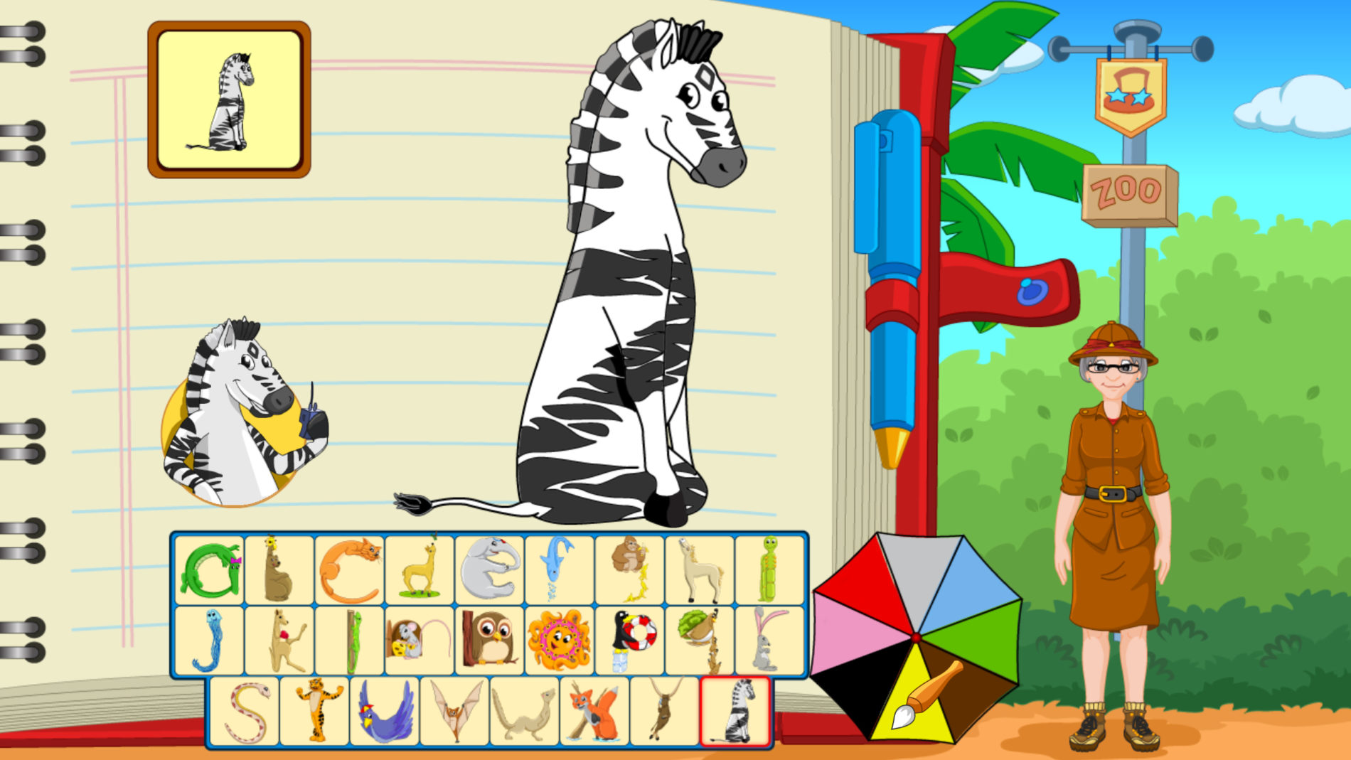 Read and Spell with Zoophonics Game 01 The Address Book Zoophonics