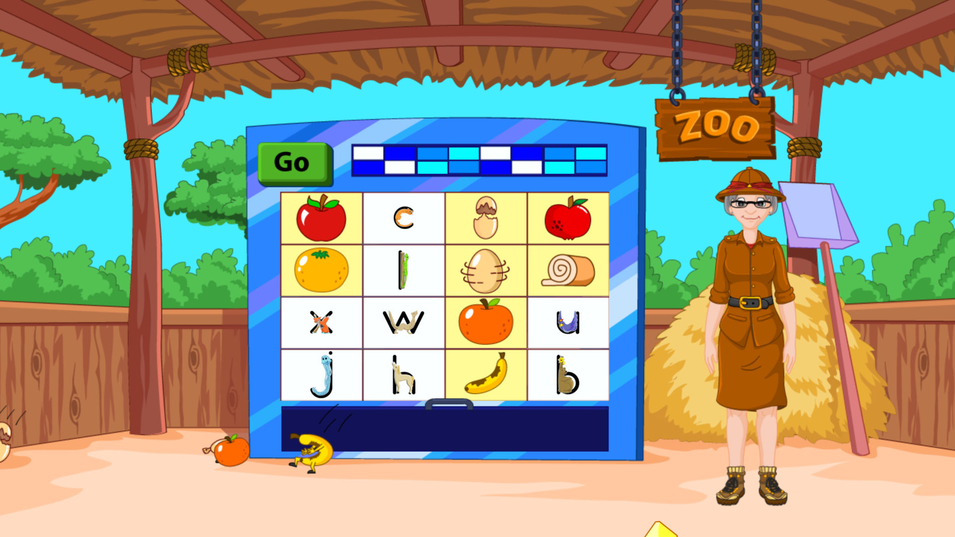 Read and Spell with Zoophonics Game 06 The Refreshment Stand Zoo