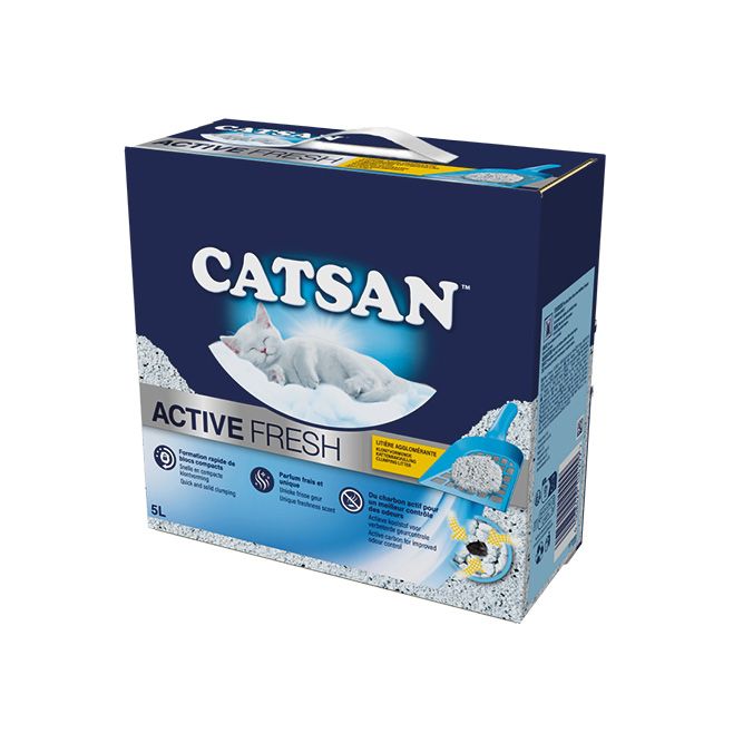 Żwirek dla kota CATSAN™ Active Fresh z naturalnej białej glinki z