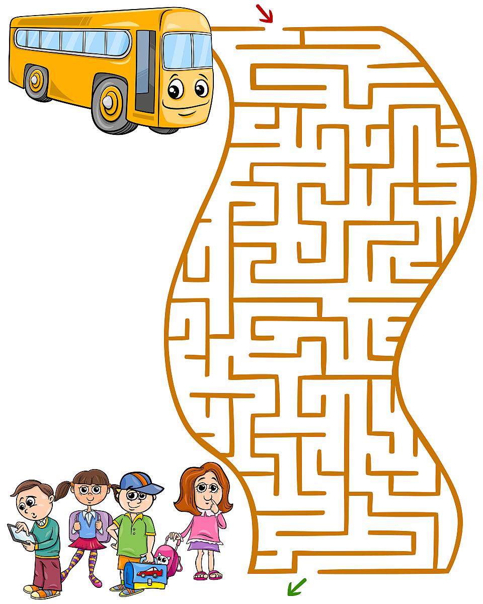 Игры головоломки «Лабиринт» (для детей 67 лет) с ответами для детского