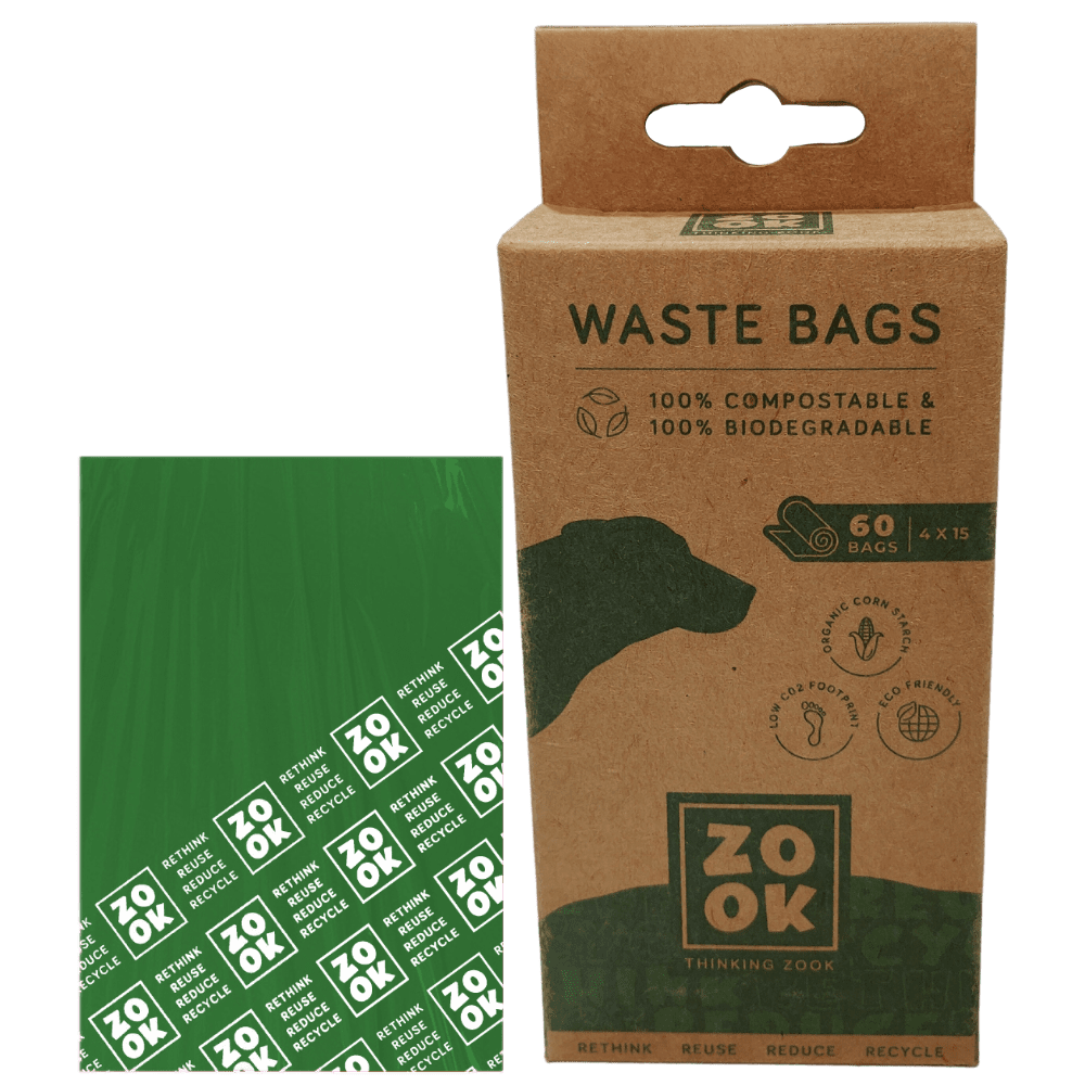 Waste bag 100 Compostable & Biodegradable Thinking Zook Happy Pets