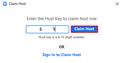 host zoom