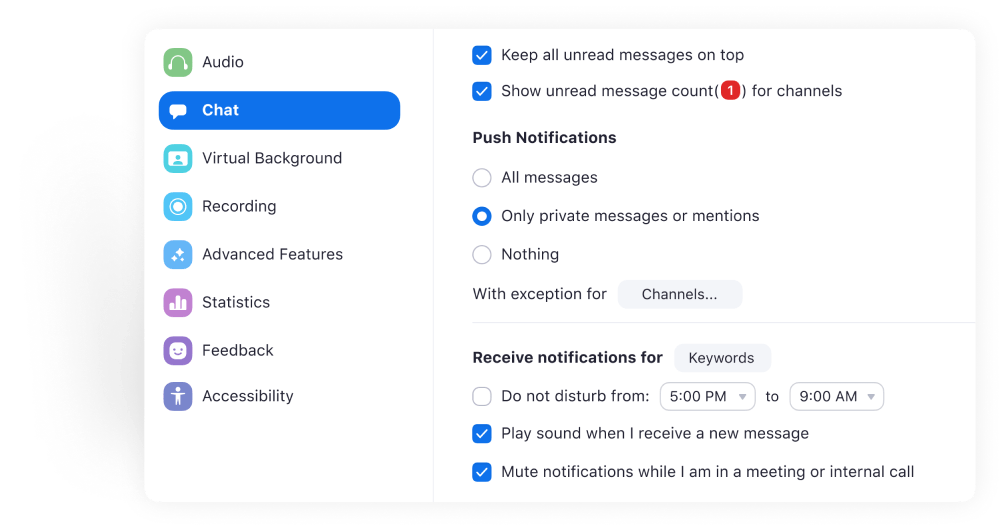 Group Messaging Zoom