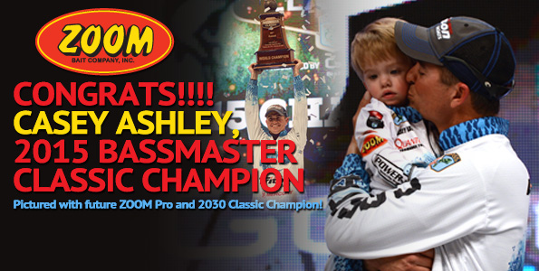 Casey Ashley Wins 2015 Bassmaster Classic With Zoom Bait