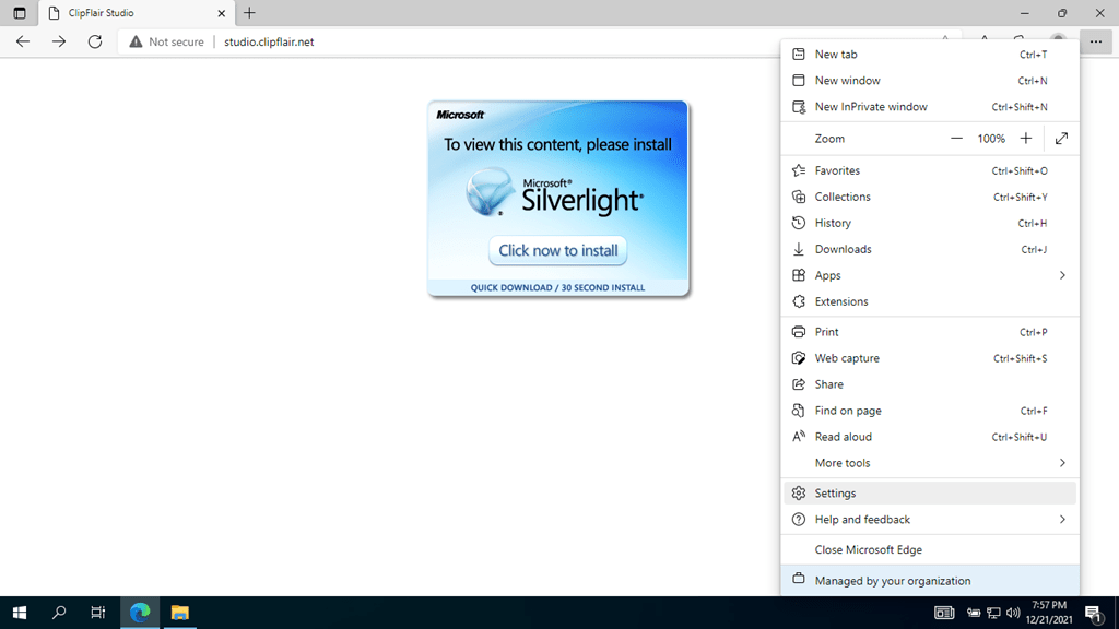 Howto: Use Silverlight-Enabled Website In Microsoft Edge Chromium | George Birbilis @Zoomicon